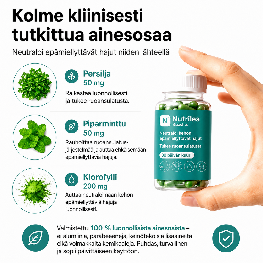 Hajua neutraloiva ravintolisä