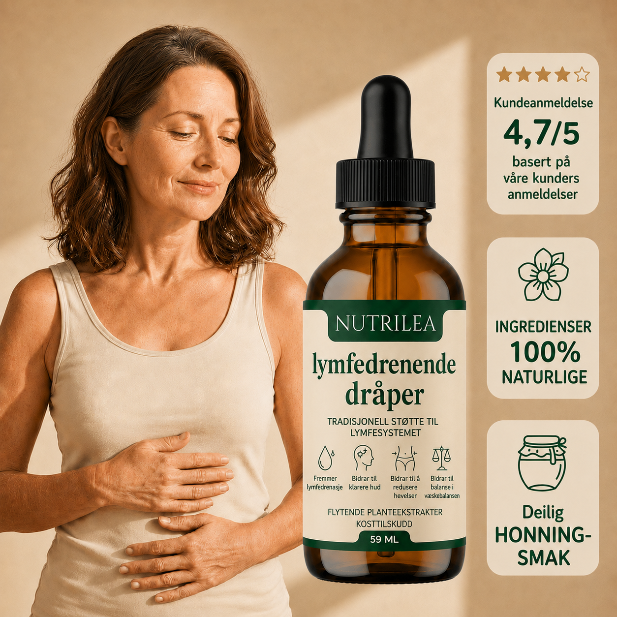 Dråper for lymfedrenasje